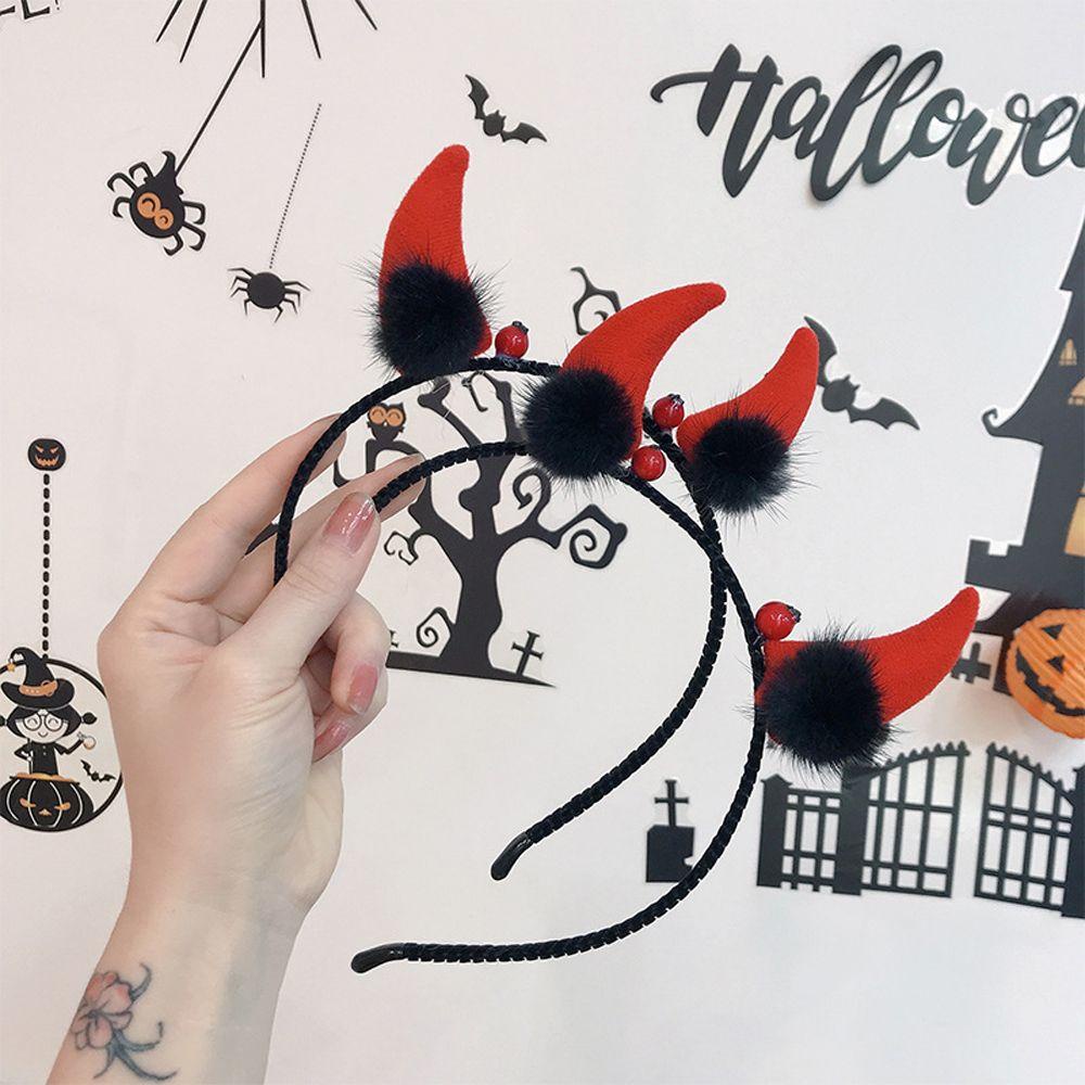 Băng Đô Cài Tóc Hình Sừng Bò Sữa Dễ Thương Thời Trang Dự Tiệc 15H Cho Bạn Gái