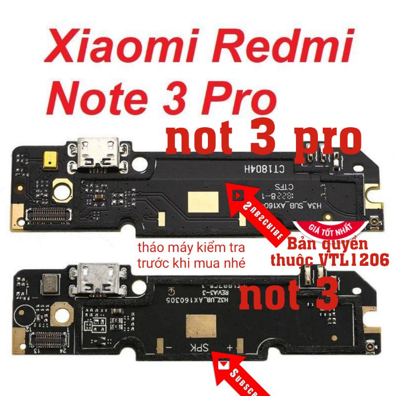 Cụm chân Sạc Xiaomi Note 3 Pro NewZin