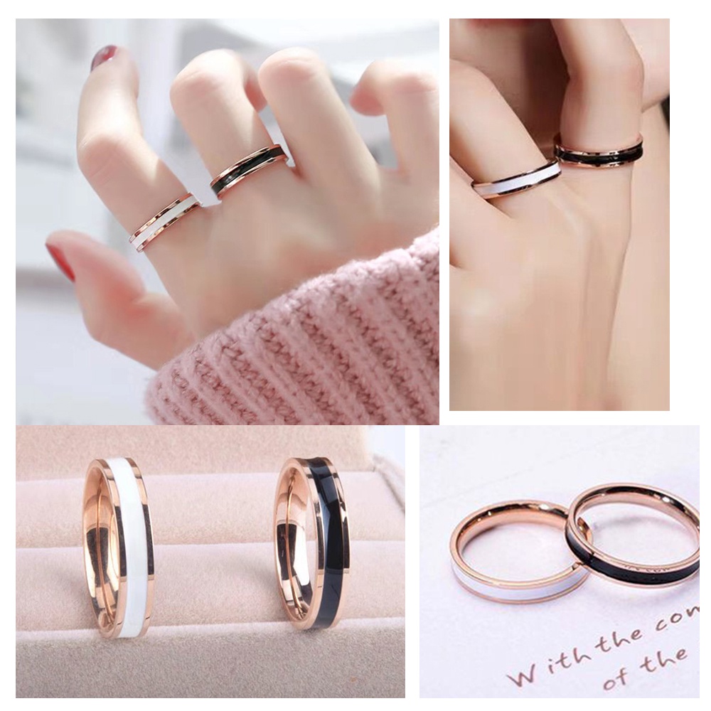 1 nhẫn đeo tay bằng thép không gỉ phong cách retro Hàn Quốc