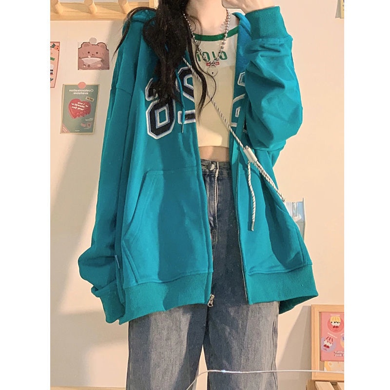 Áo Khoác cardigan Có Nón Trùm Vải cotton Trơn Thời Trang Mùa Thu Cho Nữ