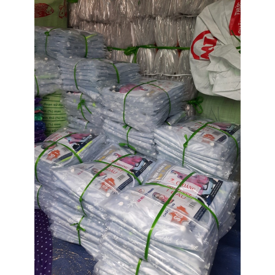 ÁO MƯA NHỰA DẺO TRONG SUỐT HOA TUYẾT 1 ĐẦU, 2 ĐẦU HÀNG LOẠI 1 ĐẸP, TO RỘNG Y HÌNH