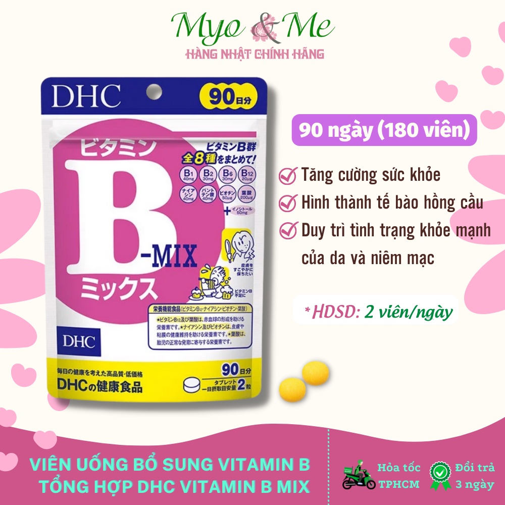 Viên uống Vitamin B tổng hợp DHC Vitamin B Mix Nhật Bản