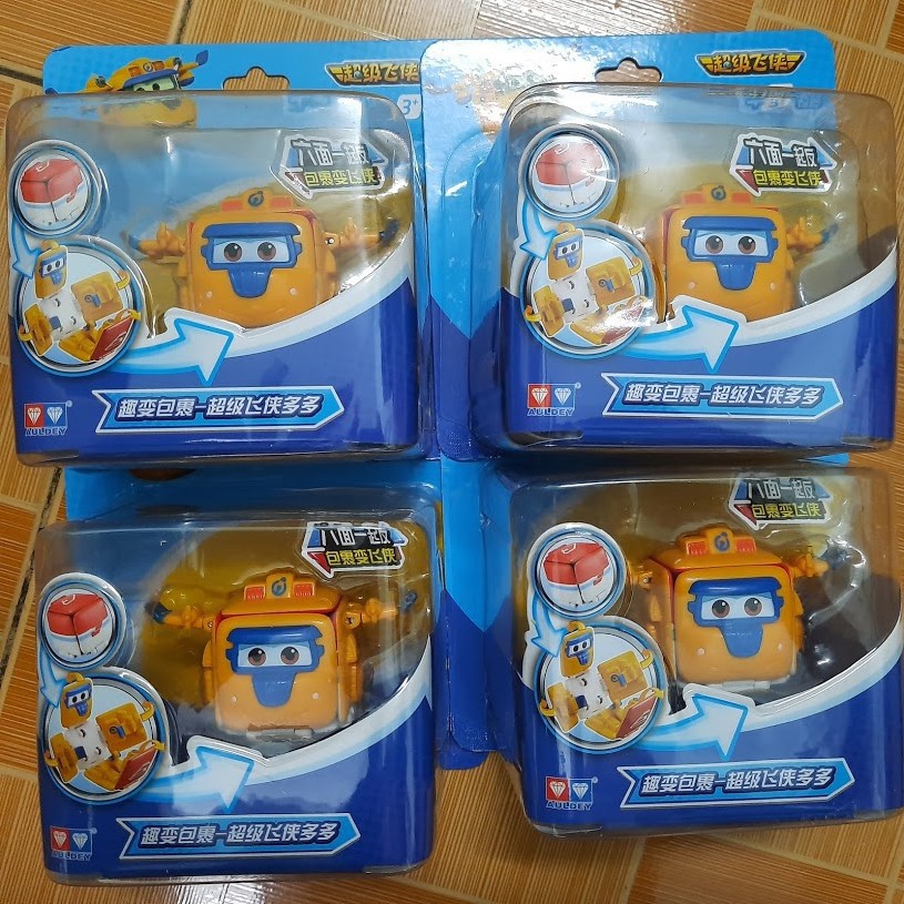 Super wings hộp biến hình Donnie xây dựng đồ chơi đội bay siêu đẳng