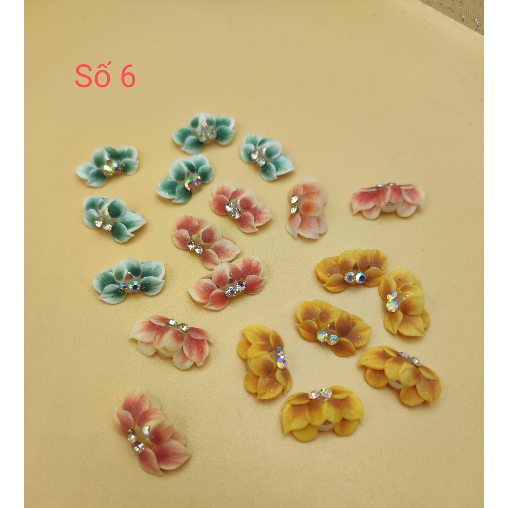 [ HÀNG CÓ SẴN ] Hoa bột 3D trang trí móng