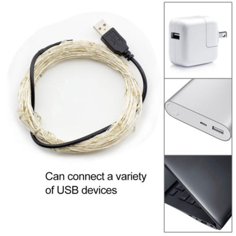 Dây Đèn Led 1m 2m 5m Trang Trí Giáng Sinh