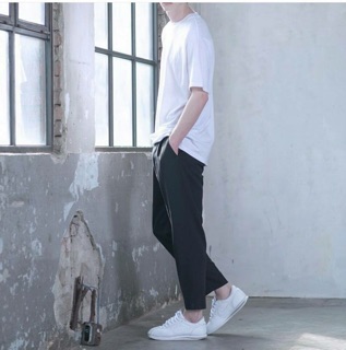 Áo Thun Trơn Trắng Tay Lửng ( Basic Tee )