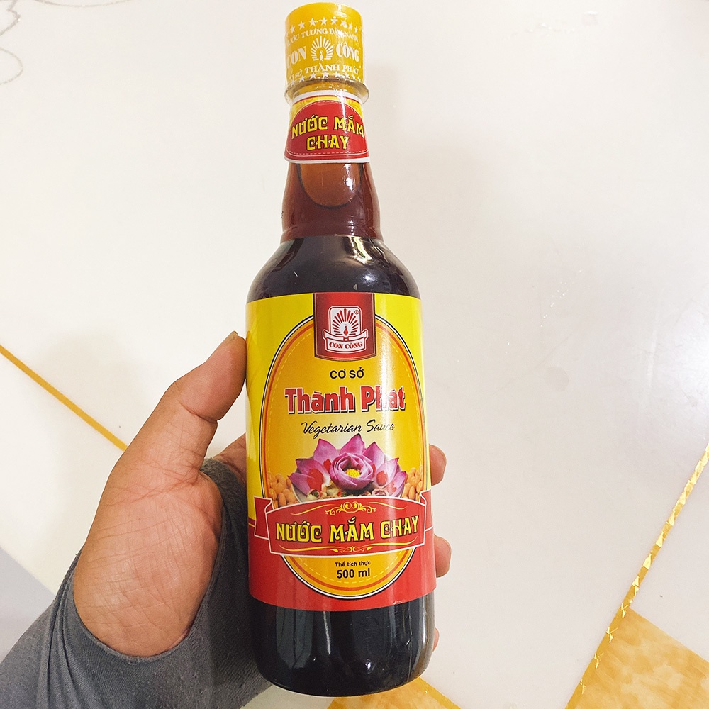 Combo 2 Chai x 500ml Nước mắm ăn Chay Thành Phát - chế biến từ Rau Củ Quả