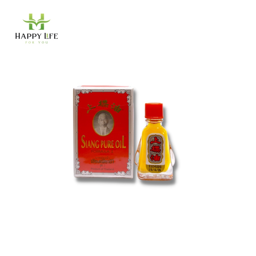 Dầu Thái Siang pure oil, dầu gió ông già Thái Lan 25cc chính ngạch - Happy Life 4U