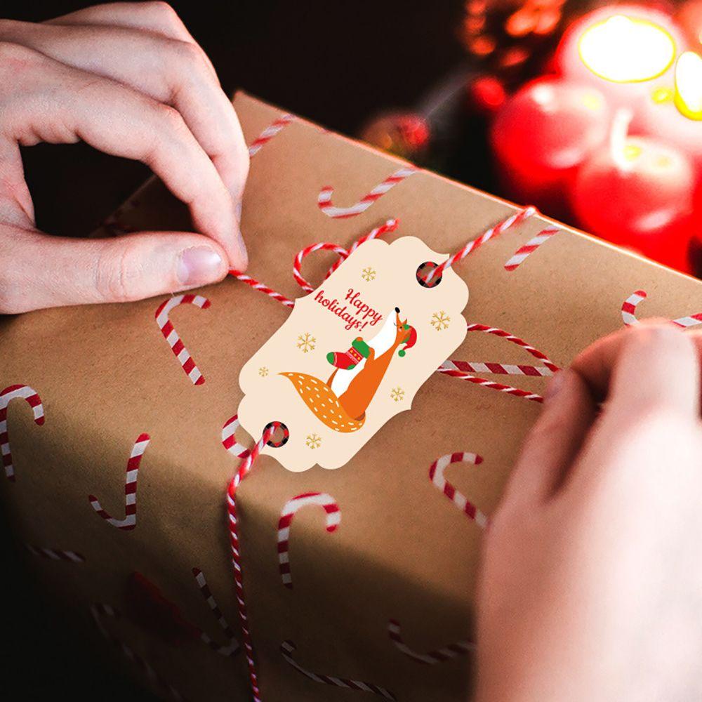 Bộ 50 Thẻ Giấy Kraft Gói Quà Giáng Sinh DIY