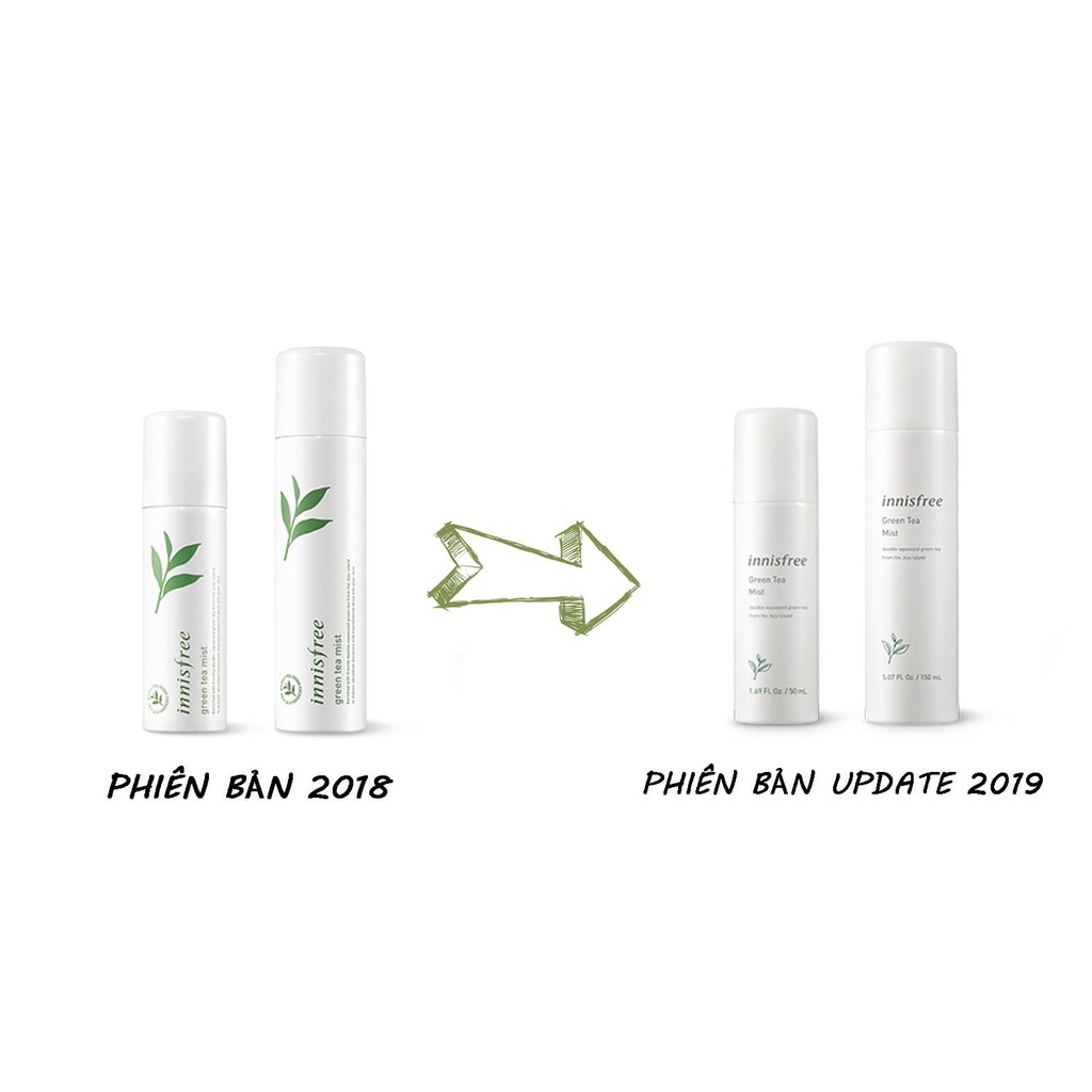 [ CHÍNH HÃNG ] Xịt Khoáng Trà Xanh INNISFREE GREEN TEA MINERAL MIST 150ml