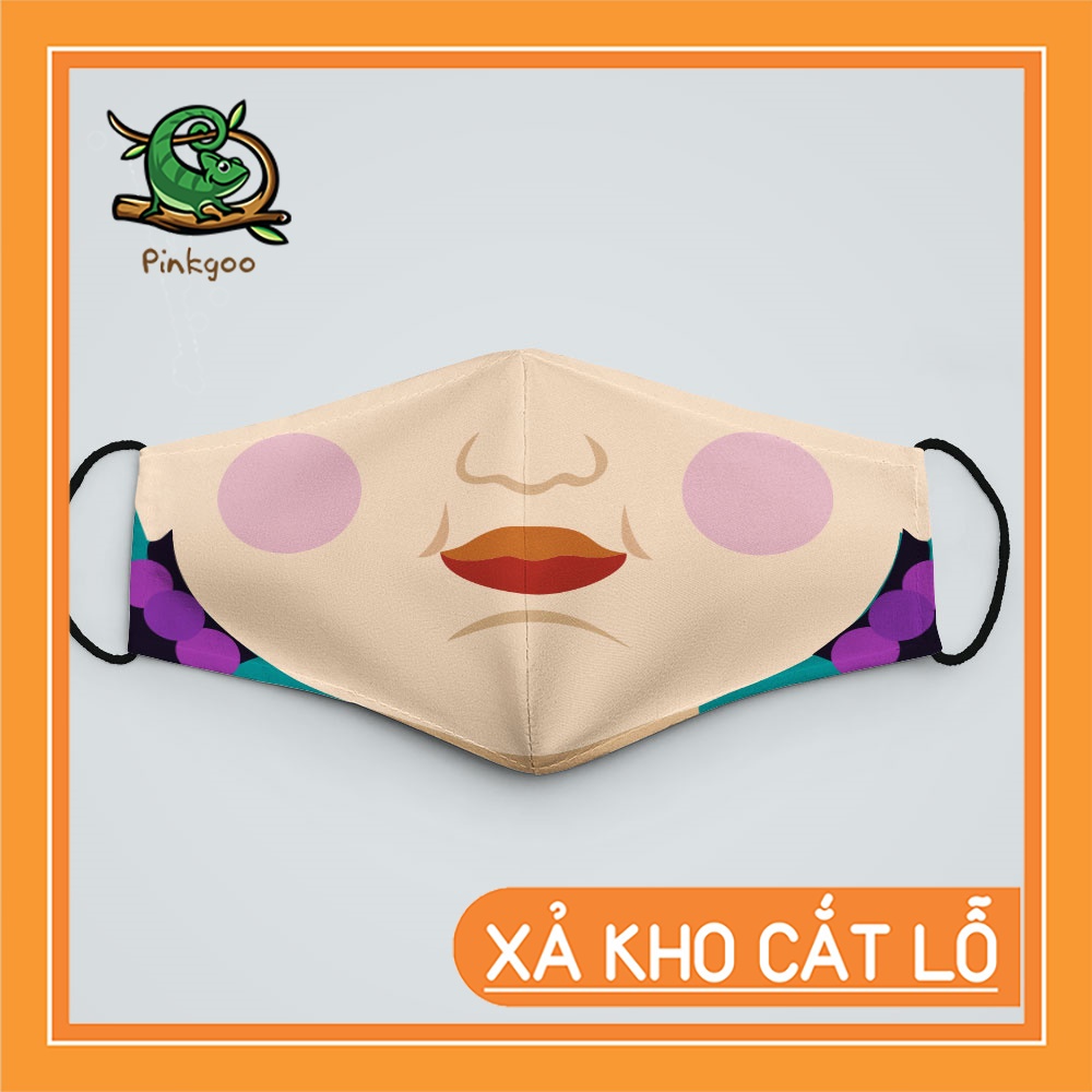 Khẩu Trang Spuid Game 120 PinkGoo Vải Cotton 100%, Kháng Khuẩn, Có Thể Giặt,Tái Sử Dụng Cho Nam Nữ