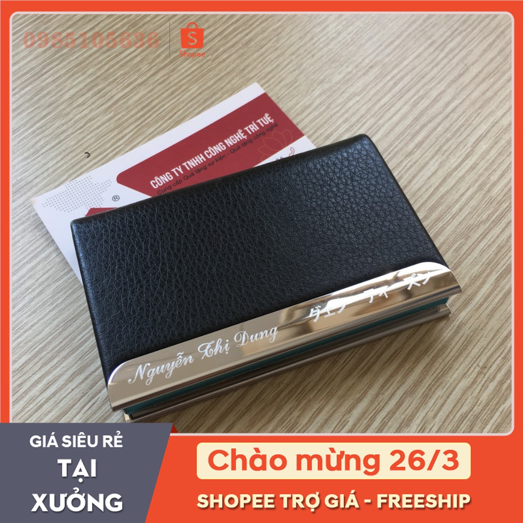 Hộp name card khắc tên theo yêu cầu tại Hà Nội