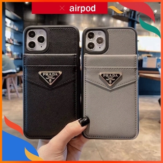 Ốp Điện Thoại Mềm Cao Cấp Trang Trí Thương Hiệu PRADA Cho iPhone 12 Mini 11 Pro Max 7/7+/X/XR/XSMax/11/11 Pro 6/6s