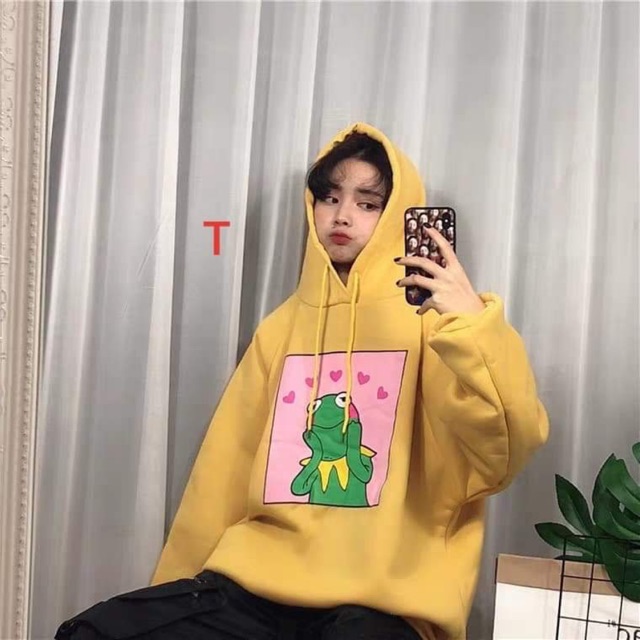 Áo hoodie ếch tim dễ thương DTR0919 | BigBuy360 - bigbuy360.vn