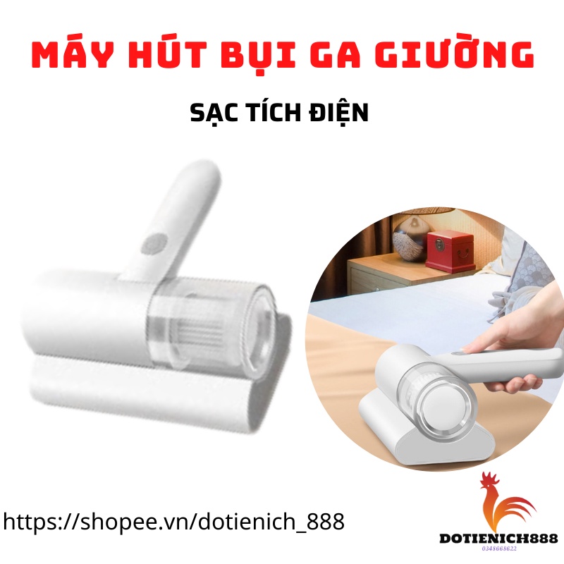 Máy hút bụi chăn ga giường nệm Sofa 3 trong 1 lực hút 10.000Pa sạc tích điện cầm tay