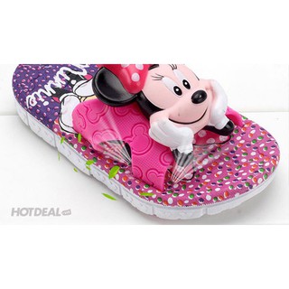 Dép cao su Mickey 3D bé gái