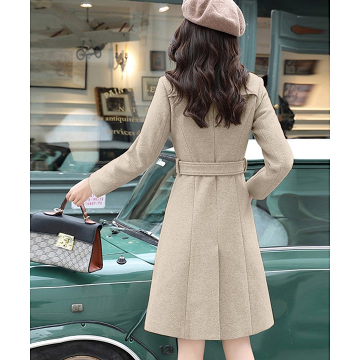 ÁO KHOÁC DẠ FROM DÀI PHỐI NÚT KÈM BELL QC450397VN | BigBuy360 - bigbuy360.vn