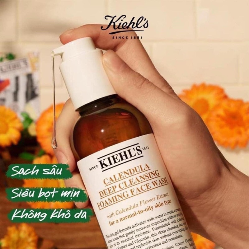 SET 2 MÓN FULLSIZE SỮA RỬA MẶT + TONER HOA CÚC KIEHL'S CALENDULA