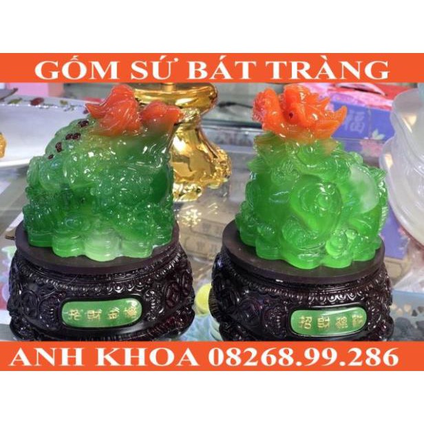 Thiềm thừ Tỳ Hưu 18cm - Gốm sứ Bát Tràng Anh Khoa
