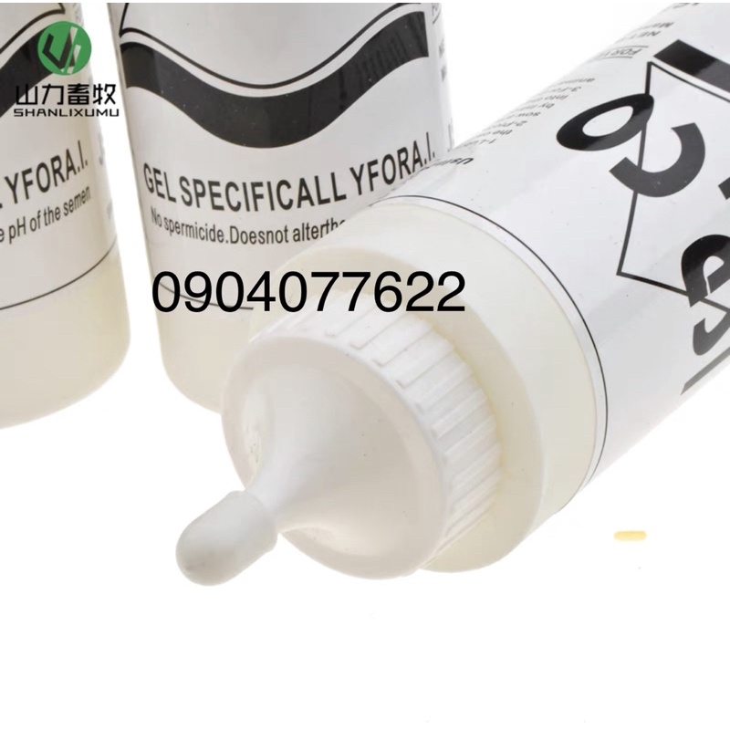 Gel bôi trơn Lube Gel dùng trong thú y, bôi trơn phối tinh heo loại chai 250ml-1 Lít