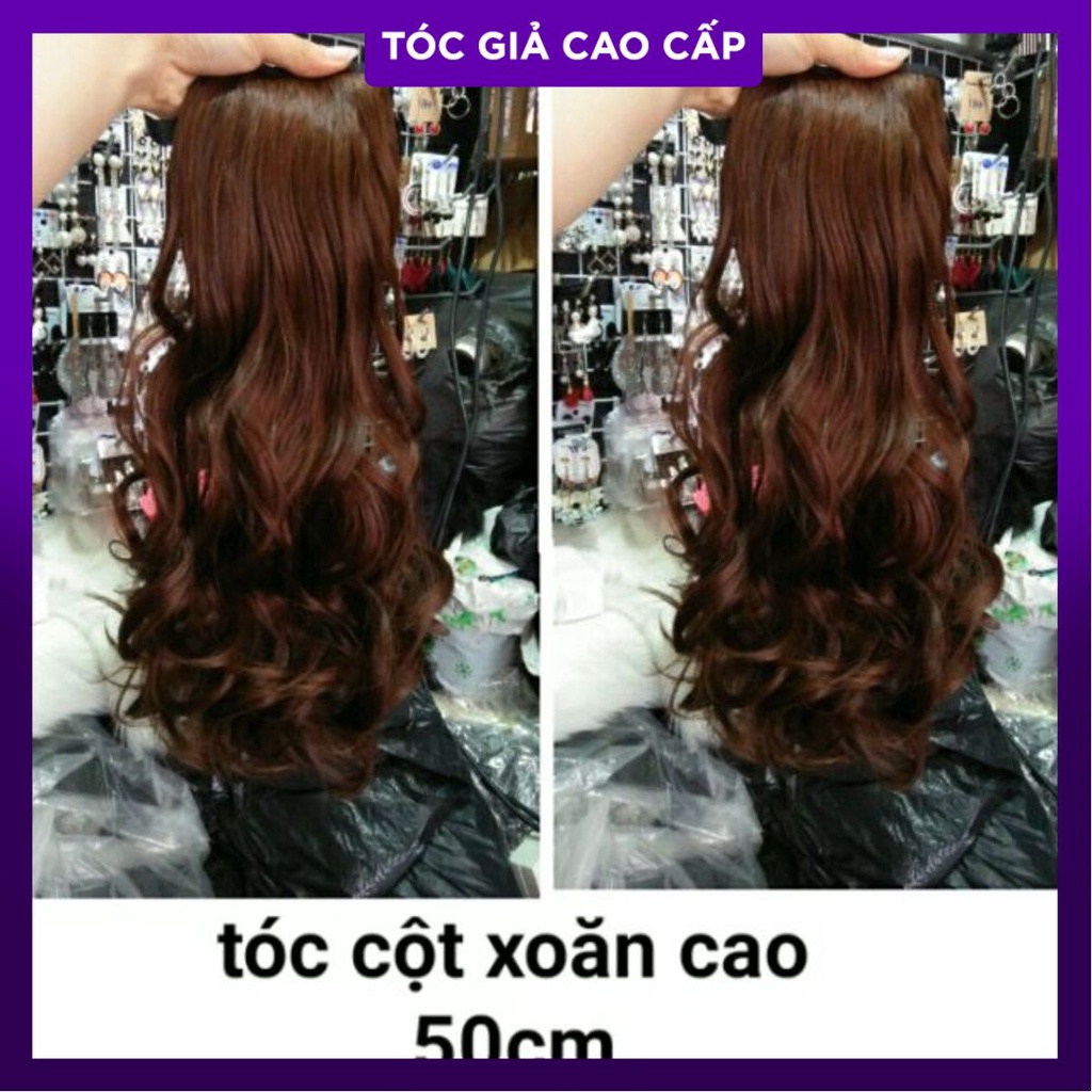 Tóc cột xoăn cao hình tự chụp