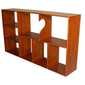 KỆ SÁCH TREO TƯỜNG  100x60x20cm - GỖ CAO SU 100%