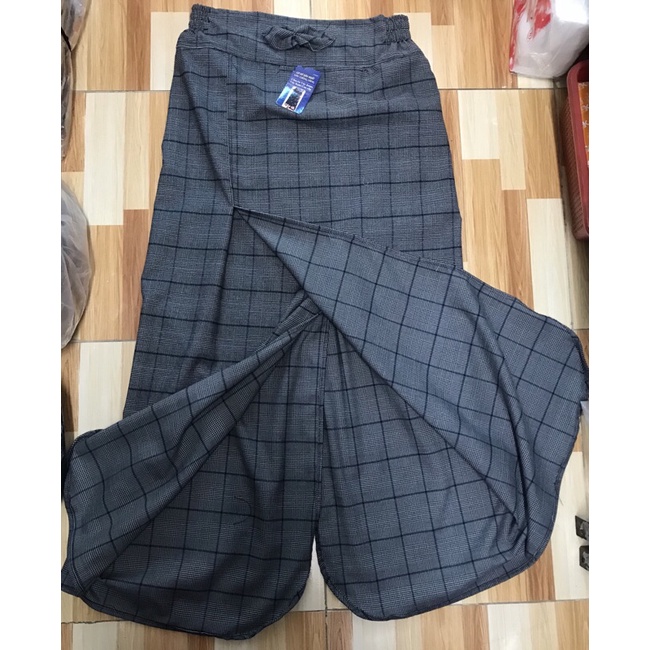 Váy Chống Nắng Xẻ Tà / Nhíp Vải / Váy Xòe Cột Dây Kaki / Jeans