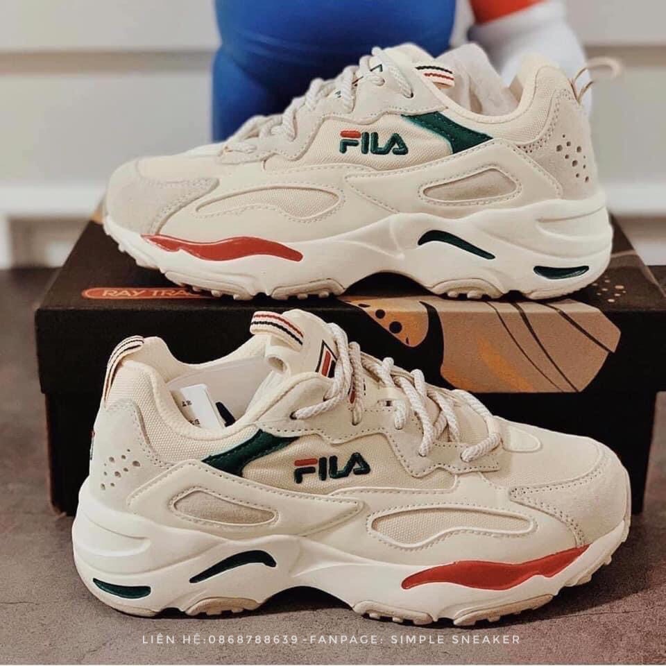 Giày Fila Chính Hãng 🔴FREESHIP🔴 Fila Ray Tracer Trắng Vàng Xanh Chuẩn Auth - Giày Fila Hàn Quốc Siêu Đẹp Siêu Cool