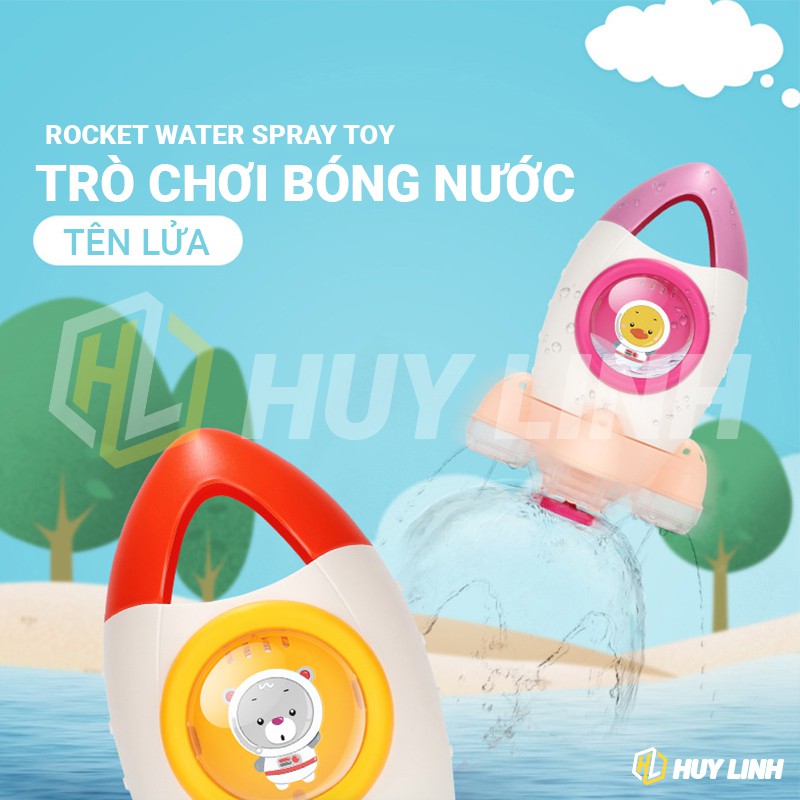 Đồ chơi Máy bay phun nước cho bé khi tắm hình tên lửa HL797