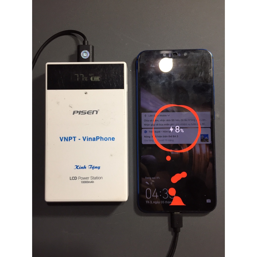 Sạc dự phòng PISEN 10000mah Chính hãng Mỹ model TS-D186