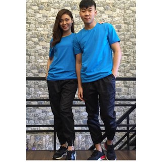 ÁO THUN TRƠN CỔ TRÒN MÀU XANH DƯƠNG ( NHẠT ) TAY NGẮN NAM NỮ ( CÓ CẢ SIZE EM BÉ ) 3-SS12