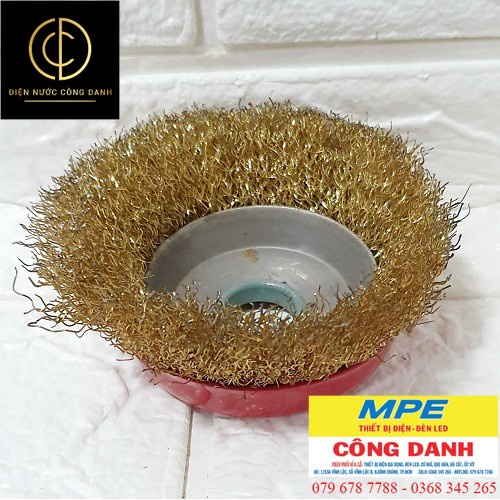 Bộ 2 Chén Cước Kẽm Dùng Cho Máy Cầm Tay Đánh Rỉ Sét Đường Kính 10cm