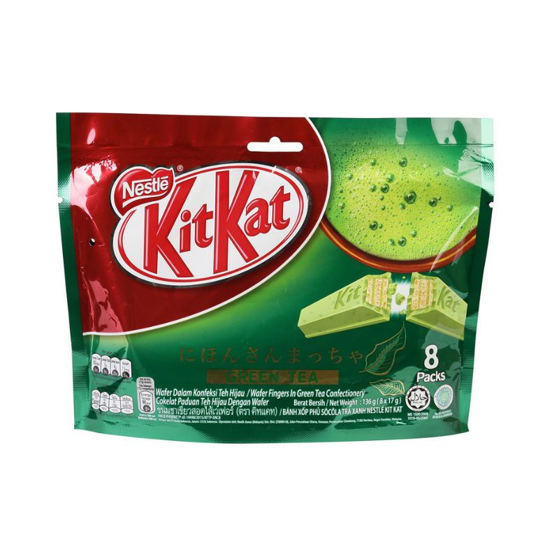 Socola Kit Kat Vị Trà Xanh 136G (17G x 8 Thanh)