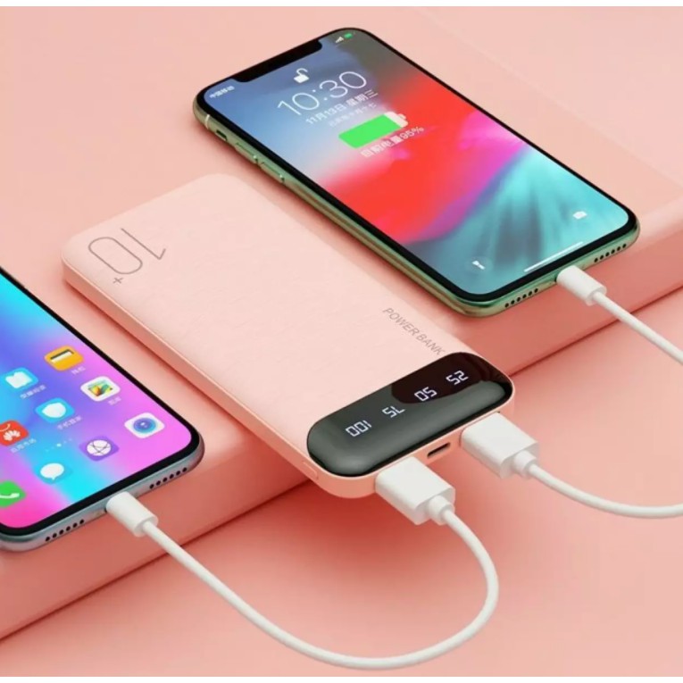 Pin Sạc Dự Phòng Chính Hãng, WK - 10.000 Mah - Hỗ Trợ Sạc Nhanh Cùng Lúc Cả 2 Điện Thoại - BảoHành 12T