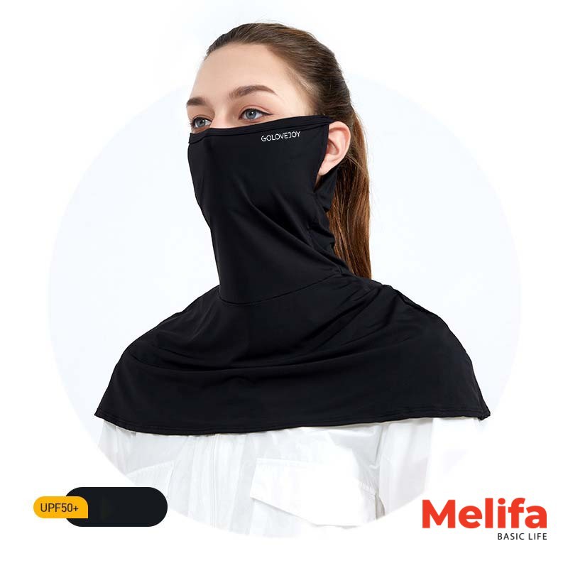 Khăn trùm mặt chống nắng, bảo vệ mặt và cổ vai chống tia UV UPF50+ chất cotton lụa mã K0161 | BigBuy360 - bigbuy360.vn