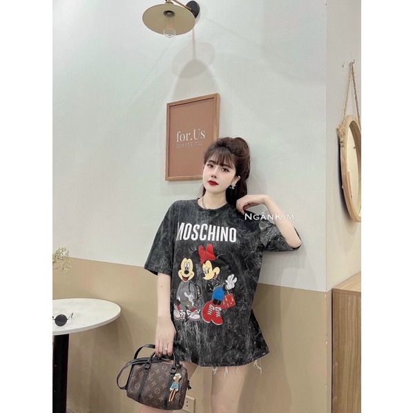 Áo thun loang thái nam nữ tay lỡ unisex