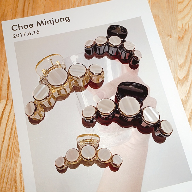 Kẹp tóc đính ngọc xà cừ kiểu hàn quốc sang xinh cặp tóc đuôi ngựa mã KT108 tại KepTocMot