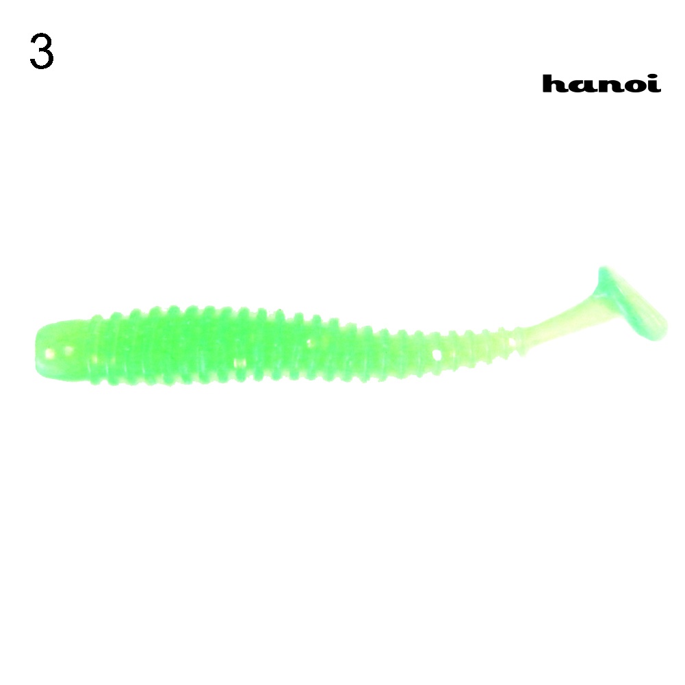 HYJ_10Pcs/Set Mini Fishing Artificial Soft Lifelike Lure Wobbler Worm Swim Bait