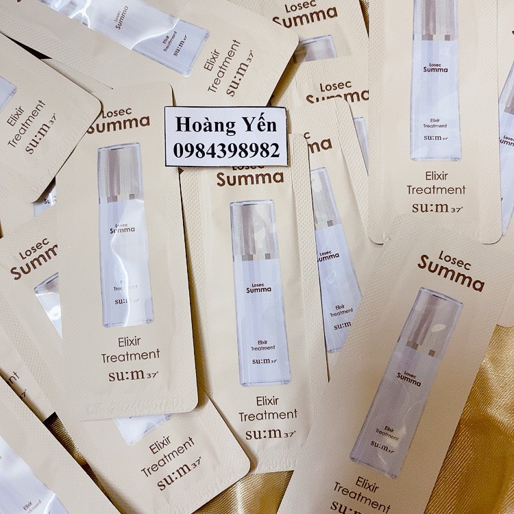 [10 gói] tinh chất trắng da mờ nám Su:m37 Elixir Treatment