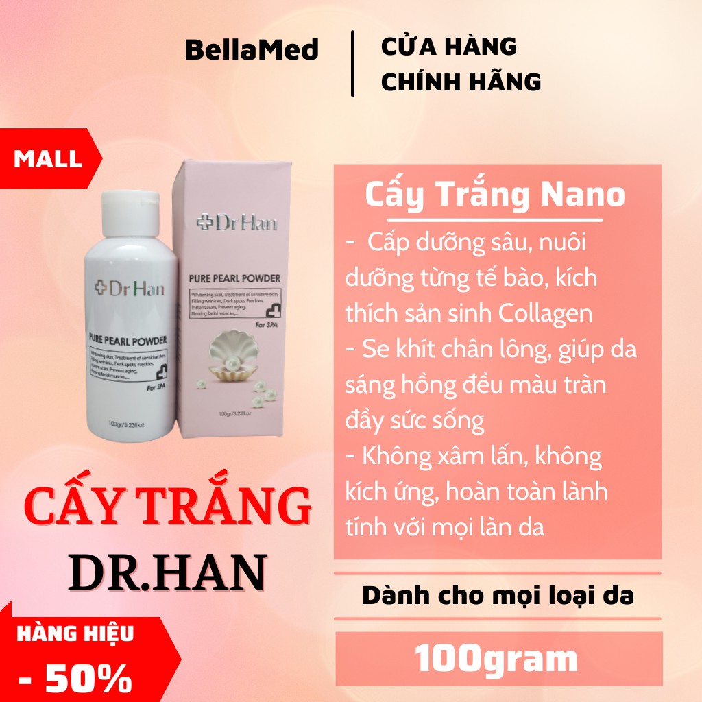 CẤY NANO TRẮNG NGỌC TRAI CAO CẤP DR.HAN 100ml