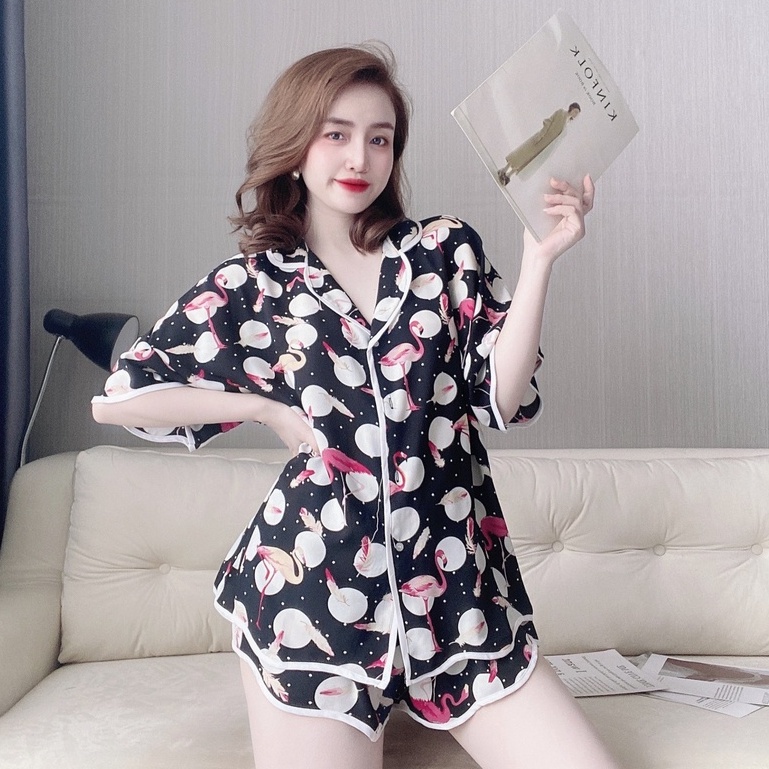 BIGSIZE Độ Mặc Nhà Pijama Đũi LỤA 50 <70KG | BigBuy360 - bigbuy360.vn