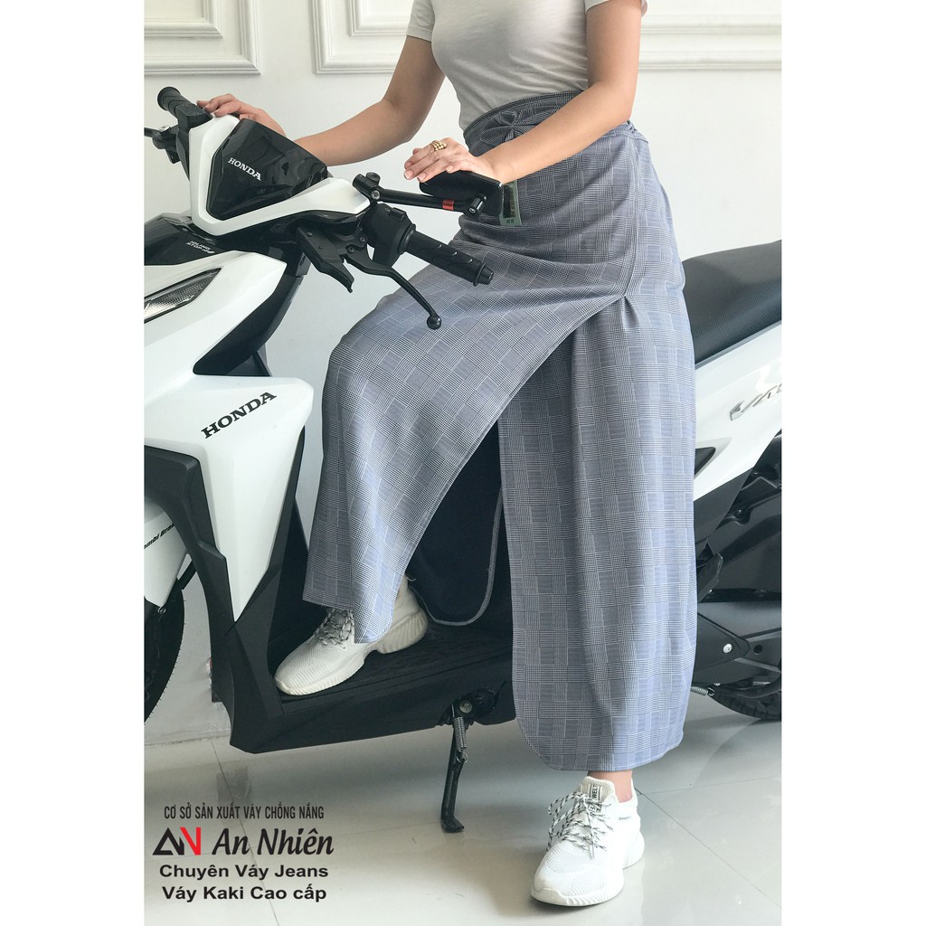 [Mã 44FASHIONSALE615 giảm 10K đơn 50K] Váy chống nắng freeSize kaki bông xẻ tà [được lựa mẫu]