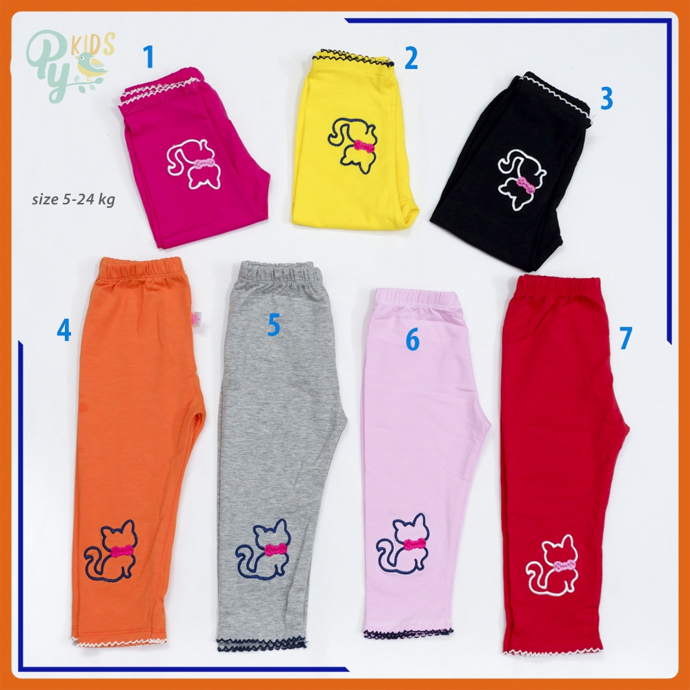 Quần legging dài/ quần bó dài cho bé gái từ 5-35 kg, cotton chính phẩm thêu lai bao đẹp