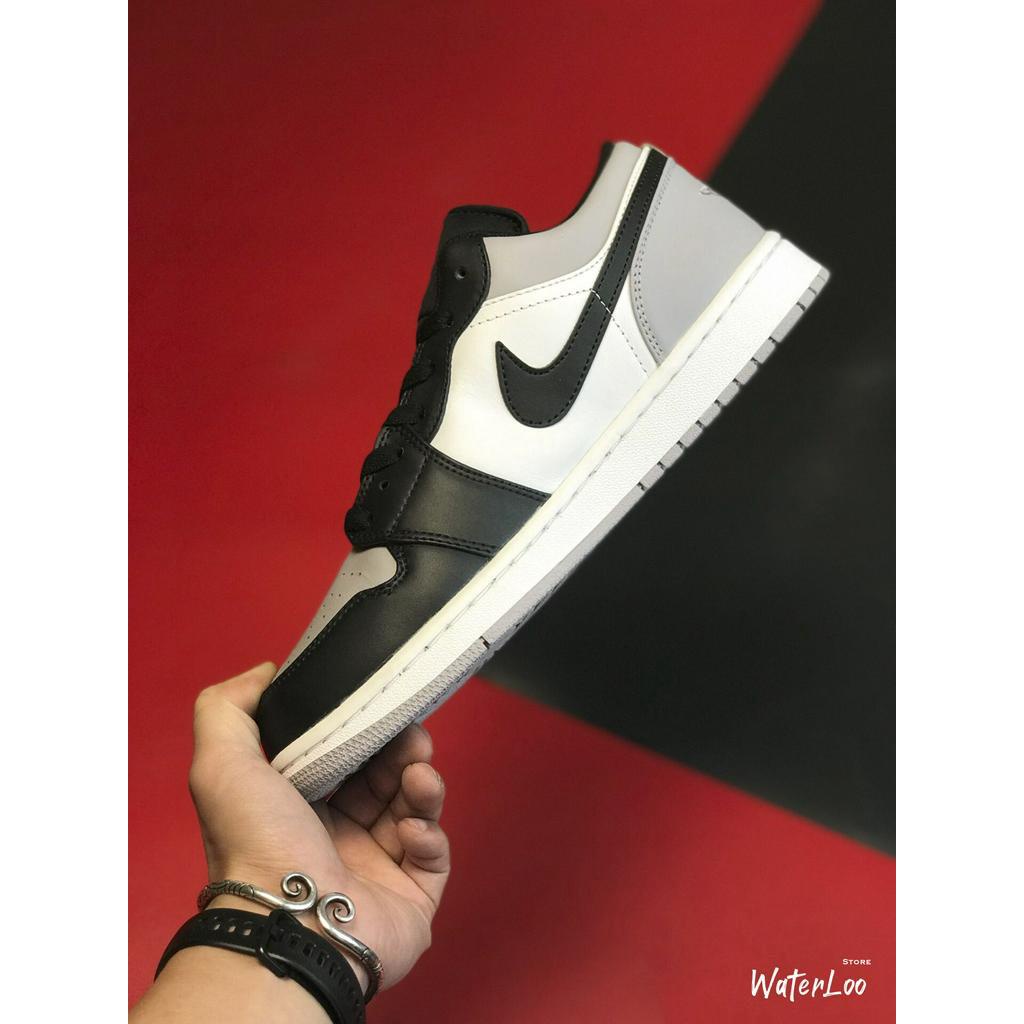 [FREESHIP+HỘP+QUÀ] Giày Thể Thao Sneakers AIR JORDAN 1 Low shadow thấp cổ màu đen gót xám