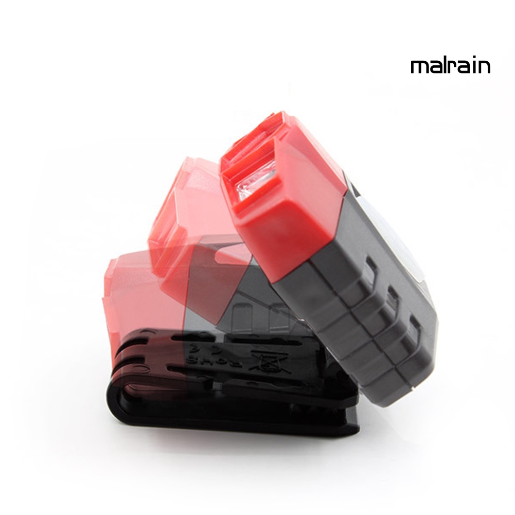 Đèn Led COB Cảm Biến Sạc USB Gắn Mũ Lưỡi Trai Tiện Dụng