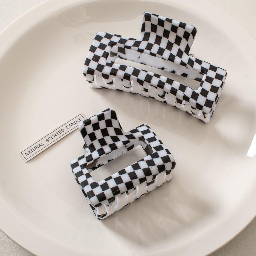 Kẹp Tóc Đuôi Ngựa Họa Tiết Hình Học Phong Cách Mosaic Cho Nữ