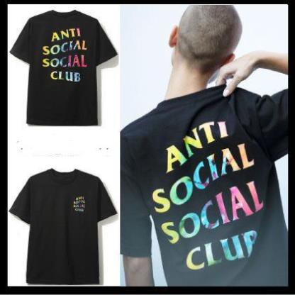 SALE- Áo anti social social club thai tie dye rainbow - cưc HOT