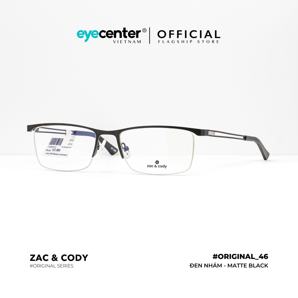 Gọng kính vuông nam nữ chính hãng B46-S by Zac & Cody nhập khẩu Eye Center Vietnam