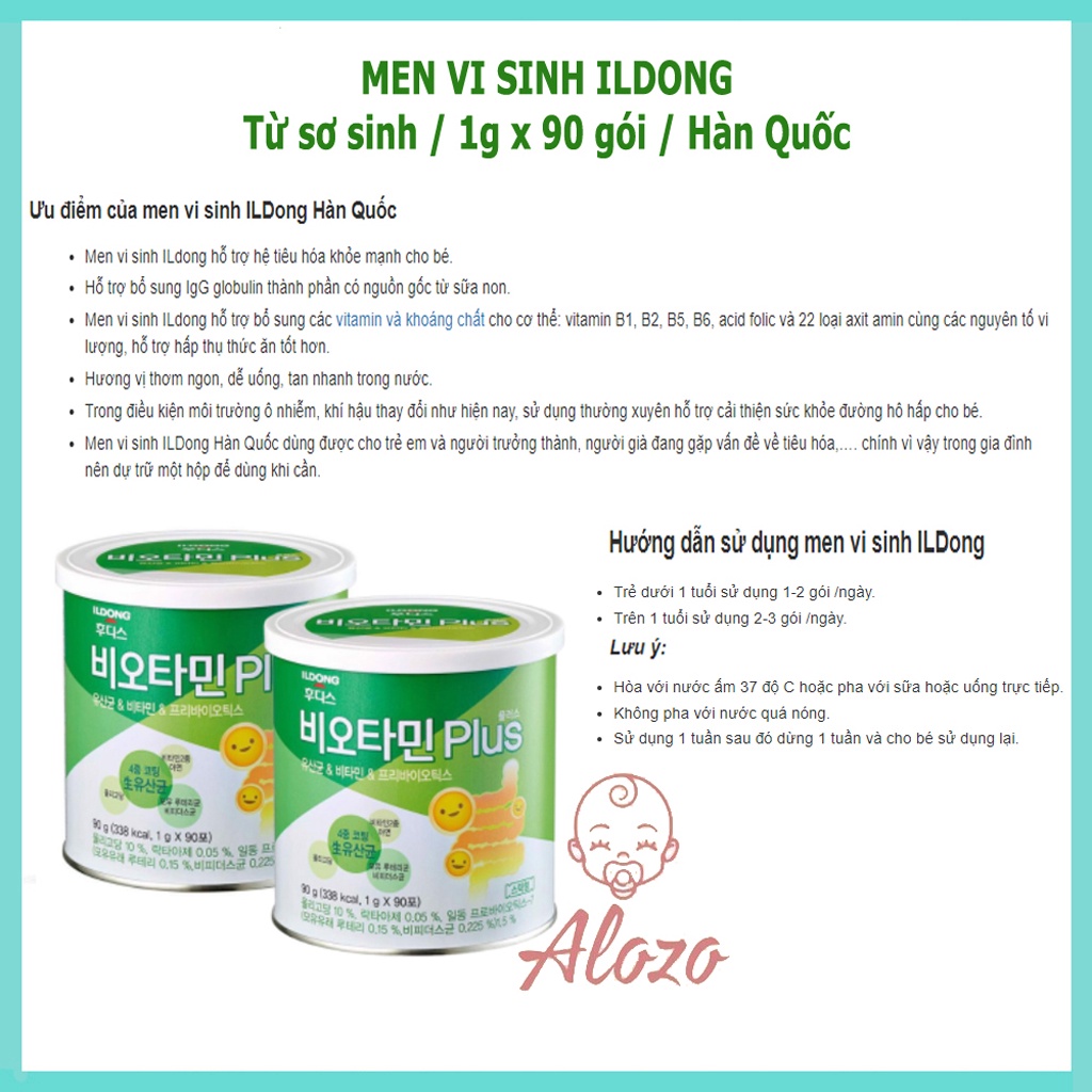 Sữa Non Ildong Hàn Quốc - Men vi sinh Ildong Hàn Quốc