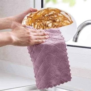 KHĂN LAU ĐA NĂNG 2 MẶT VIỀN ZICZAC
